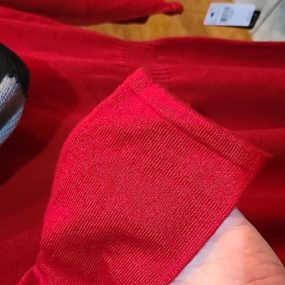 A. Beyer Fit and Flare Sweater Dress With Scarf Juniors Size Large - Picture 7 of 14